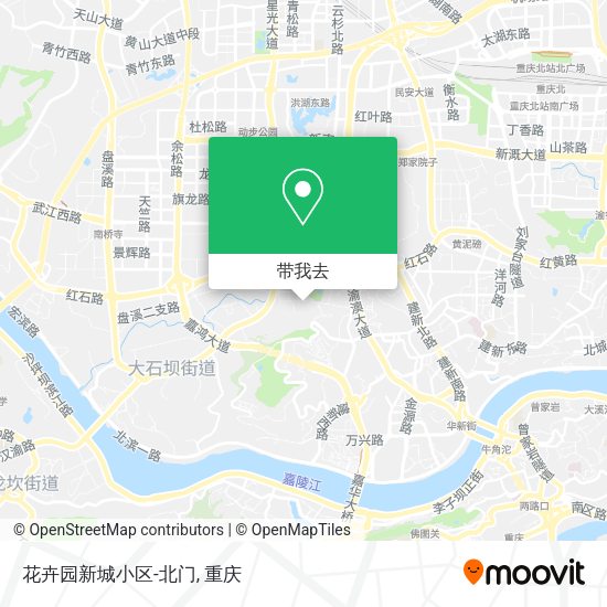 花卉园新城小区-北门地图