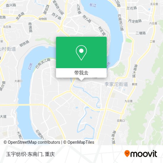 玉宇纺织-东南门地图
