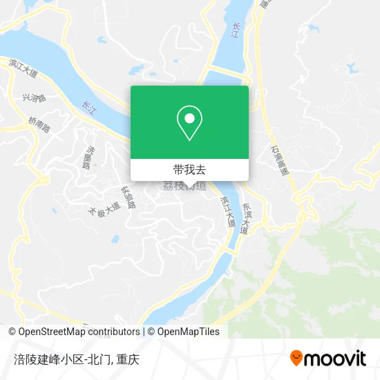 涪陵建峰小区-北门地图