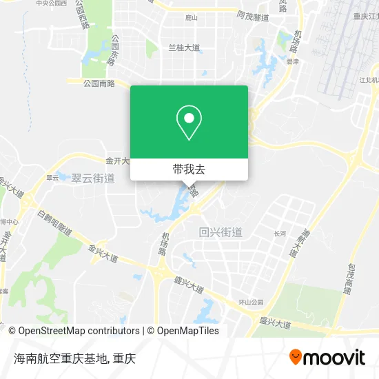 海南航空重庆基地地图
