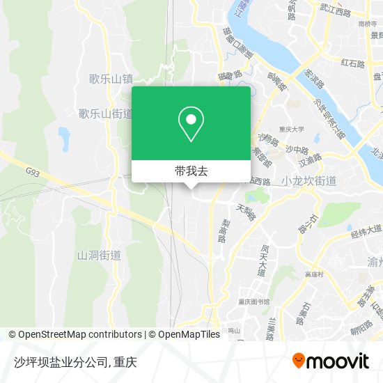 沙坪坝盐业分公司地图