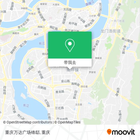 重庆万达广场锋邸地图