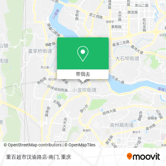 重百超市汉渝路店-南门地图