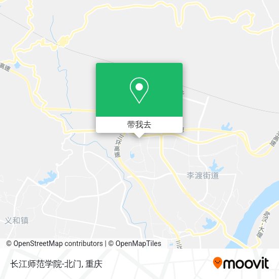 长江师范学院-北门地图