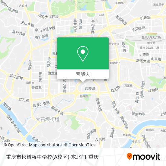 重庆市松树桥中学校(A校区)-东北门地图