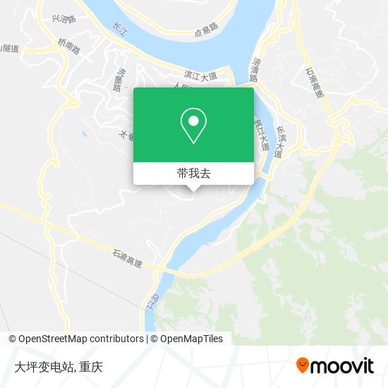大坪变电站地图