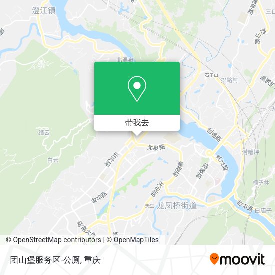 团山堡服务区-公厕地图