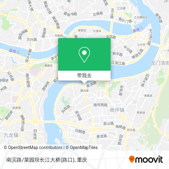 南滨路/菜园坝长江大桥(路口)地图