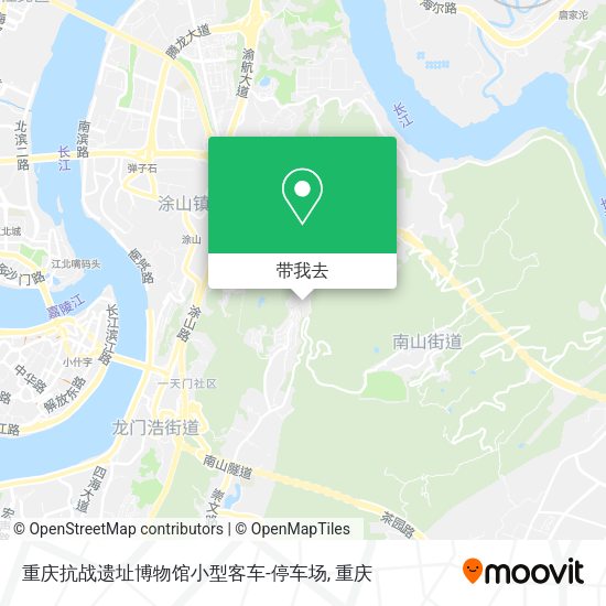 重庆抗战遗址博物馆小型客车-停车场地图
