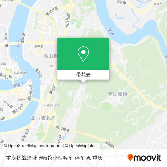 重庆抗战遗址博物馆小型客车-停车场地图