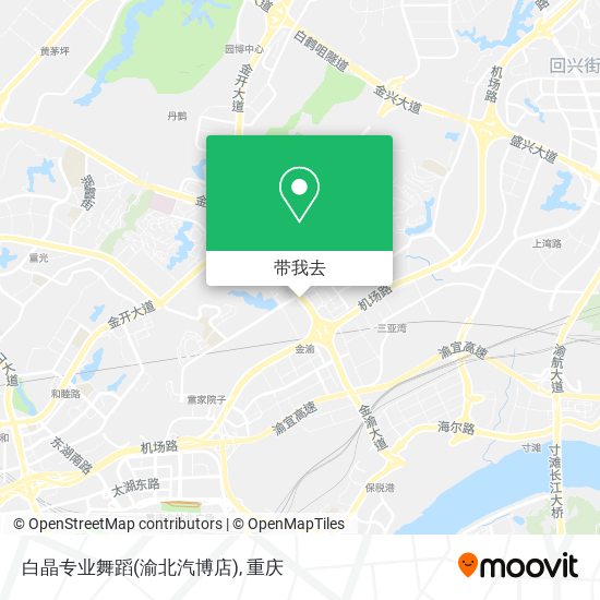 白晶专业舞蹈(渝北汽博店)地图