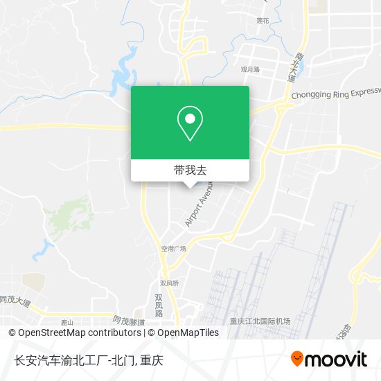 长安汽车渝北工厂-北门地图