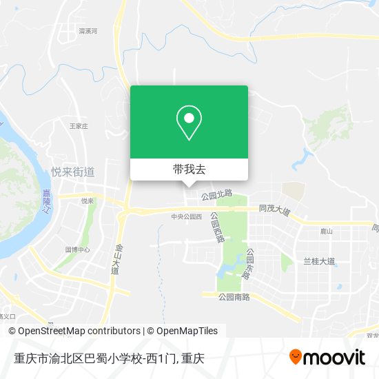 重庆市渝北区巴蜀小学校-西1门地图
