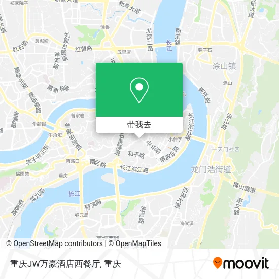重庆JW万豪酒店西餐厅地图