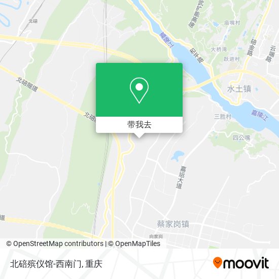 北碚殡仪馆-西南门地图