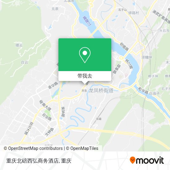 重庆北碚西弘商务酒店地图