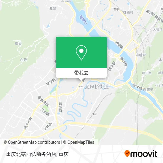 重庆北碚西弘商务酒店地图