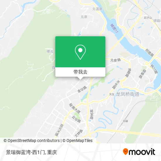 景瑞御蓝湾-西1门地图