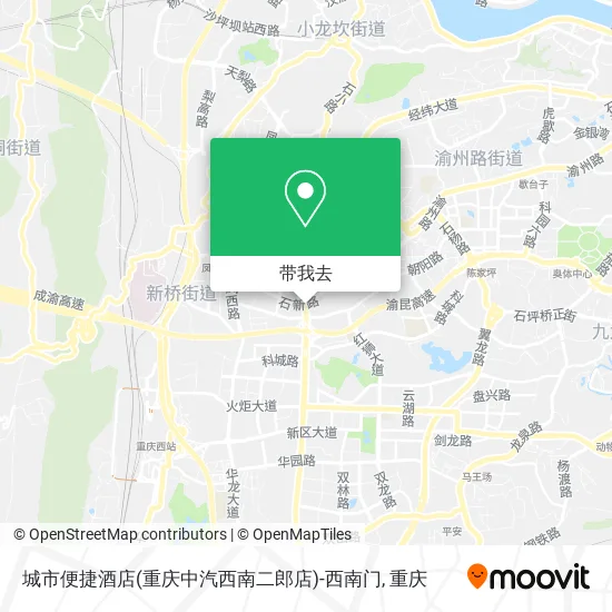 城市便捷酒店(重庆中汽西南二郎店)-西南门地图