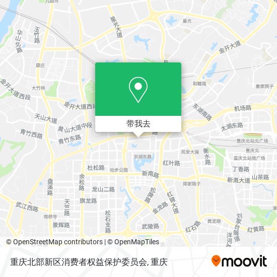 重庆北部新区消费者权益保护委员会地图