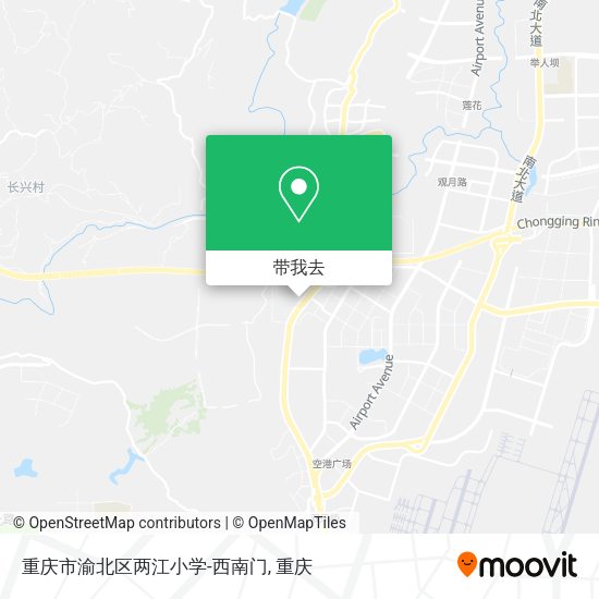 重庆市渝北区两江小学-西南门地图