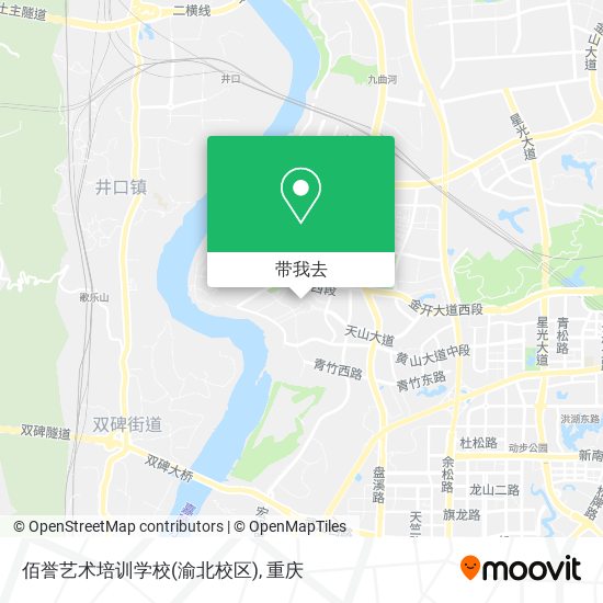 佰誉艺术培训学校(渝北校区)地图