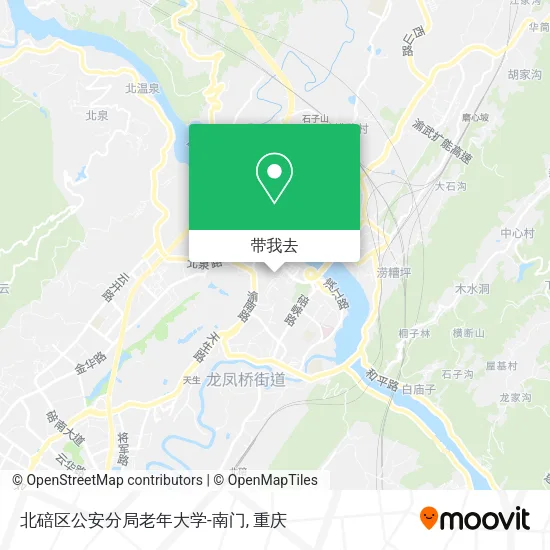 北碚区公安分局老年大学-南门地图
