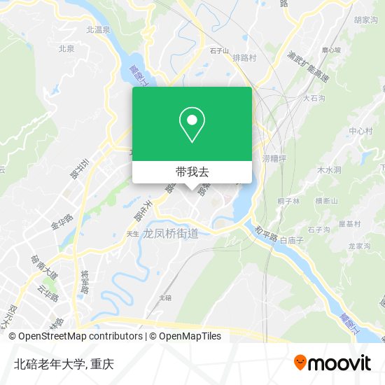 北碚老年大学地图