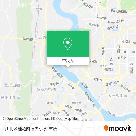 江北区桂花园逸夫小学地图