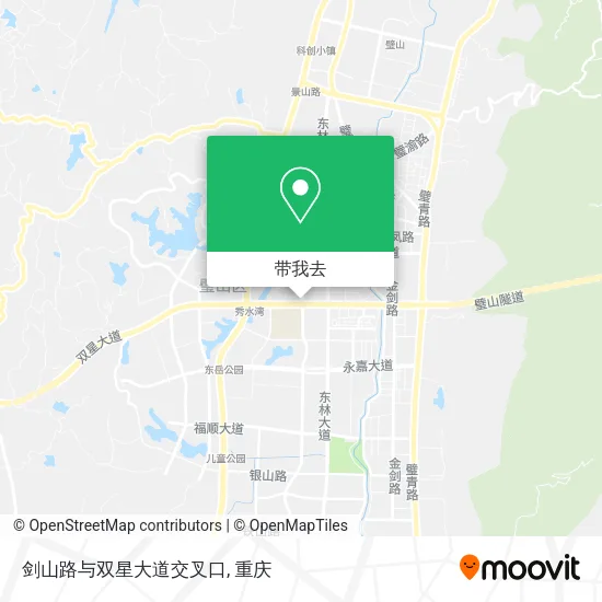 剑山路与双星大道交叉口地图