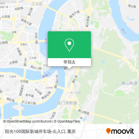 阳光100国际新城停车场-出入口地图