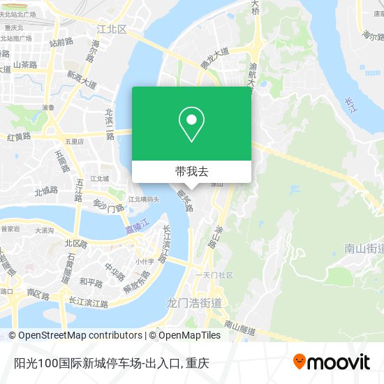 阳光100国际新城停车场-出入口地图