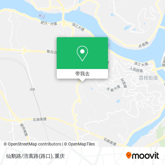 仙鹅路/涪蒿路(路口)地图