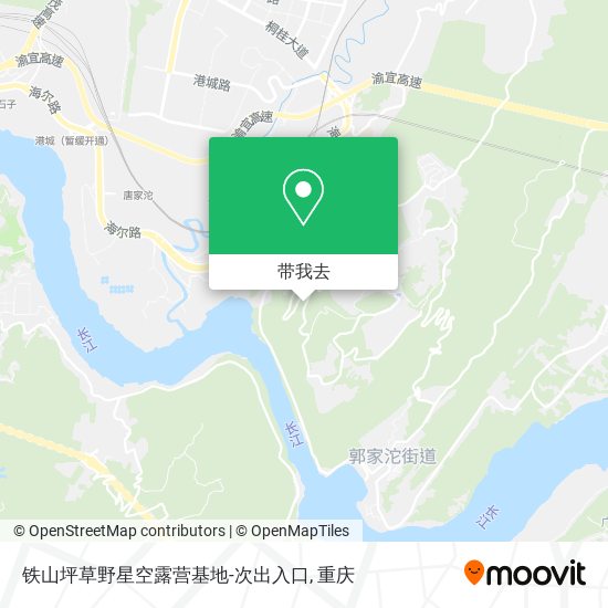 铁山坪草野星空露营基地-次出入口地图