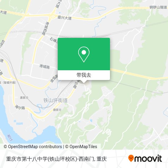 重庆市第十八中学(铁山坪校区)-西南门地图