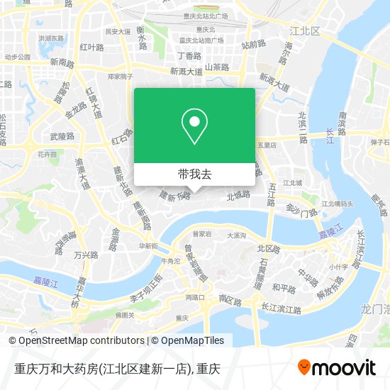 重庆万和大药房(江北区建新一店)地图