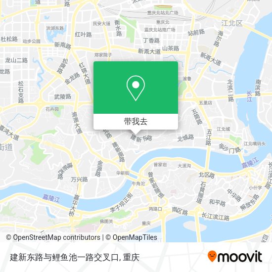 建新东路与鲤鱼池一路交叉口地图