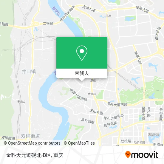 金科天元道砚北-B区地图