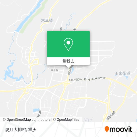 观月大排档地图