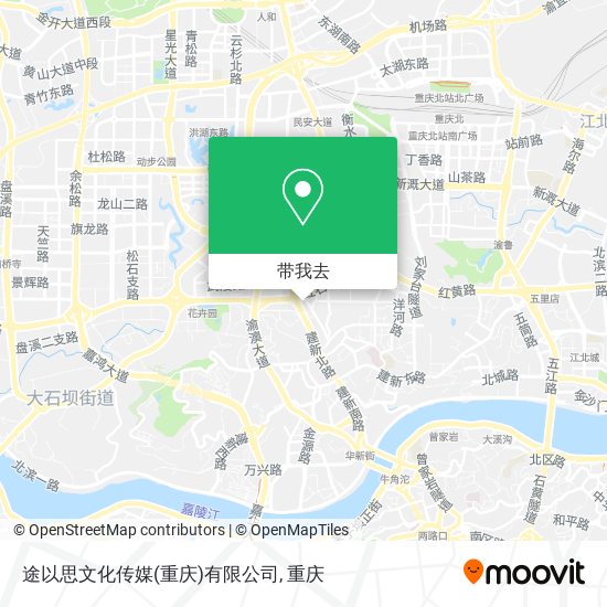 途以思文化传媒(重庆)有限公司地图