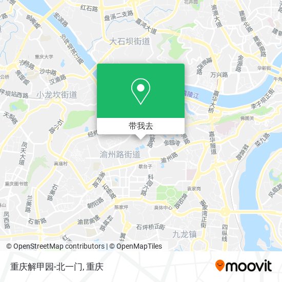 重庆解甲园-北一门地图