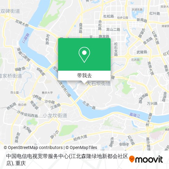 中国电信电视宽带服务中心(江北森隆绿地新都会社区店)地图