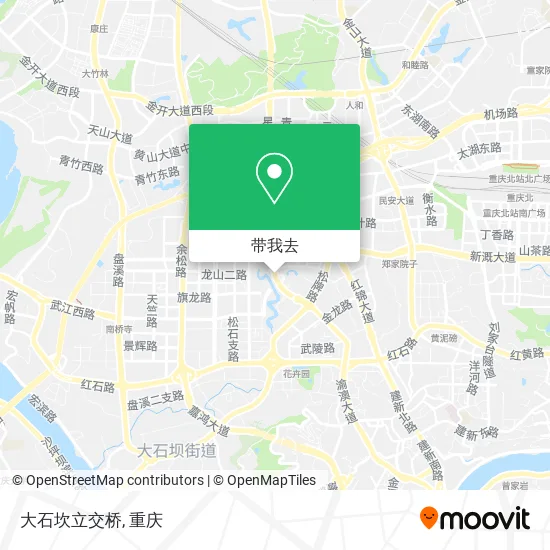 大石坎立交桥地图