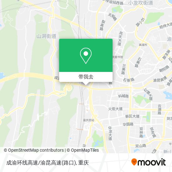 成渝环线高速/渝昆高速(路口)地图