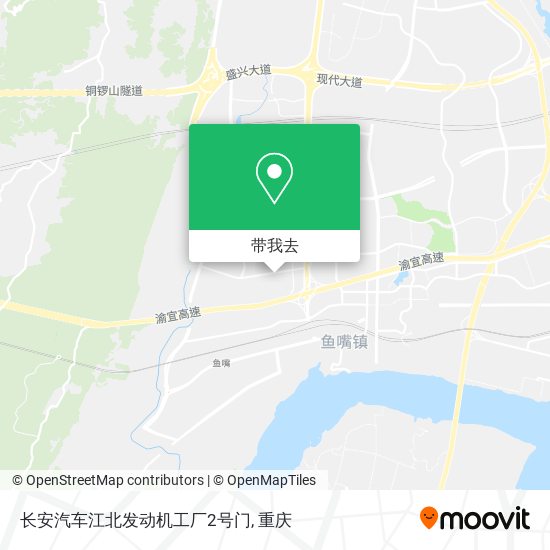 长安汽车江北发动机工厂2号门地图