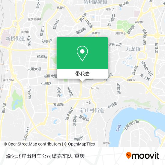 渝运北岸出租车公司曙嘉车队地图