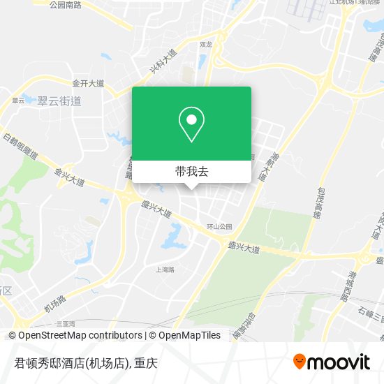 君顿秀邸酒店(机场店)地图