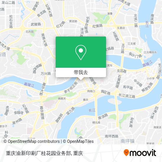 重庆渝新印刷厂桂花园业务部地图
