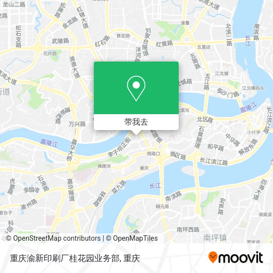 重庆渝新印刷厂桂花园业务部地图