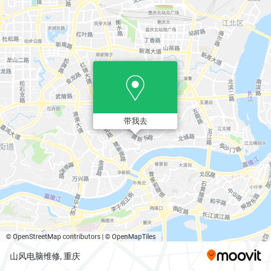 山风电脑维修地图